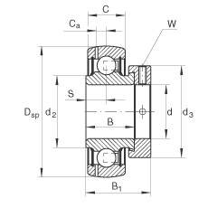 Cuscinetto GRAE45-NPP-B INA