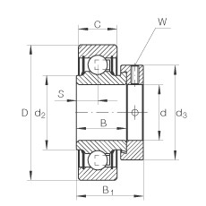 Cuscinetto RAE40-NPP-FA106 INA