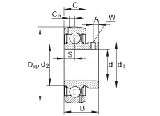 Cuscinetto GAY108-NPP-B-AS2/V INA