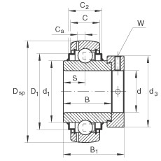 Cuscinetto GE25-KRR-B INA