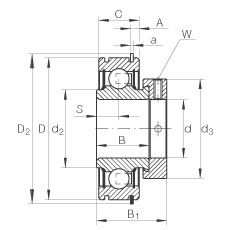 Cuscinetto RAE40-NPP-NR INA