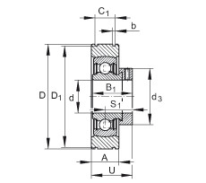 Cuscinetto PE40 INA