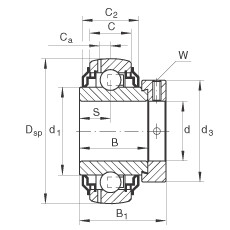 Cuscinetto GE30-KRR-B-2C INA