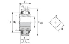 Cuscinetto GVK104-209-KTT-B-AS2/V INA