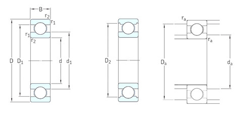 Cuscinetto D/W R155 SKF