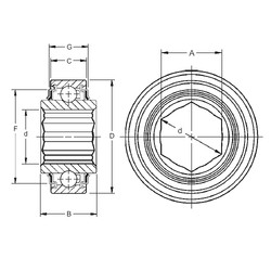 Cuscinetto W208KRR8 Timken