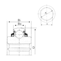 Cuscinetto GW208PPB22 CYSD