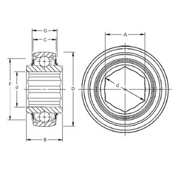 Cuscinetto W208PPB16 Timken