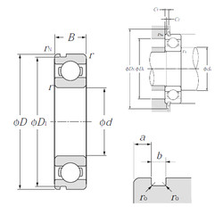 Cuscinetto 6808N NTN