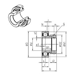 Cuscinetto CES207 SNR