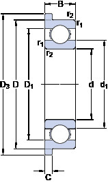 Cuscinetto W 61902 R SKF