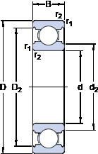 Cuscinetto W 61901 SKF