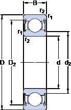 Cuscinetto W 637/9-2ZS SKF