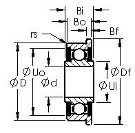 Cuscinetto FRW2-2RS AST