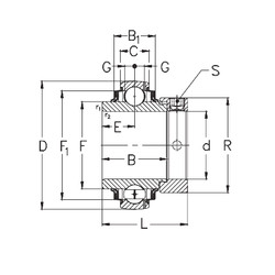 Cuscinetto GE75-KRRB NKE