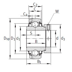 Cuscinetto GE65-214-KRR-B-FA164 INA