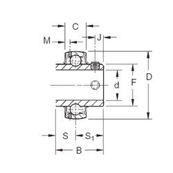 Cuscinetto GY1200KRRB Timken