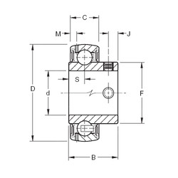 Cuscinetto GYAE55RRB Timken