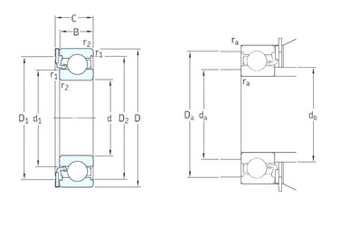 Cuscinetto ICOS-D1B02 TN9 SKF