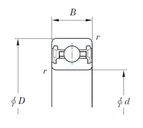 Cuscinetto KUC100 2RD KOYO