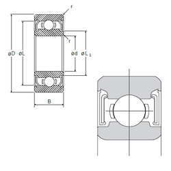 Cuscinetto R-2210X3SS NMB