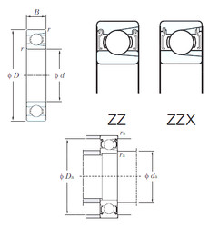 Cuscinetto M6319ZZX KOYO