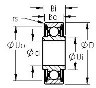 Cuscinetto SRW156ZZ AST