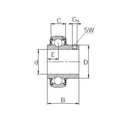 Cuscinetto UC213 KBC