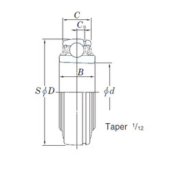 Cuscinetto UK310 KOYO