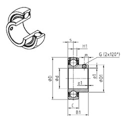 Cuscinetto US208-24 SNR