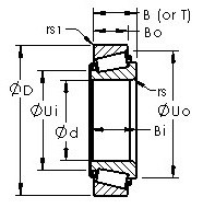 Cuscinetto L44643/L44610 AST