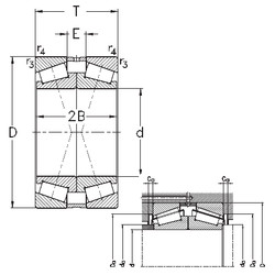 Cuscinetto 32224-DF NKE