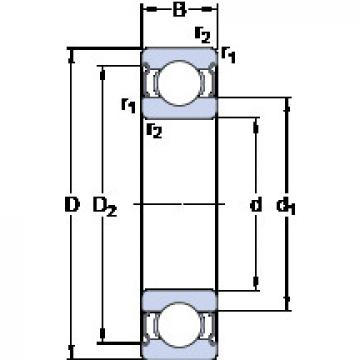 Cuscinetto W 61805-2Z SKF