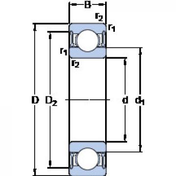 Cuscinetto 61806-2RZ SKF