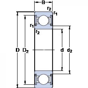 Cuscinetto W 61800-2RS1 SKF