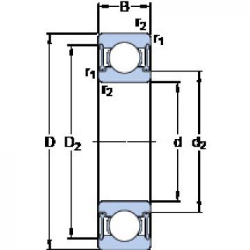 Cuscinetto W 6000-2RZ SKF