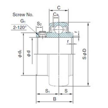 Cuscinetto MUC206 NACHI