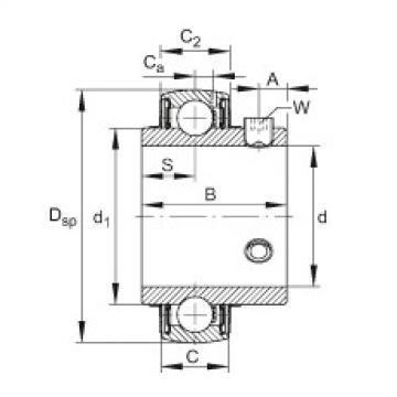 Cuscinetto UC202-09 FAG