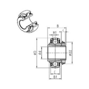 Cuscinetto UK206+H-14 SNR