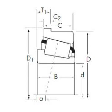 Cuscinetto JL730646-JL730612-B Timken