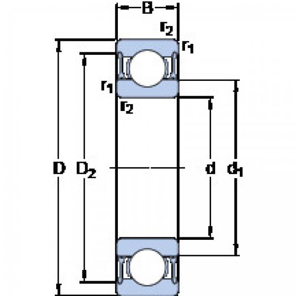 Cuscinetto 61803-2RZ SKF #1 image