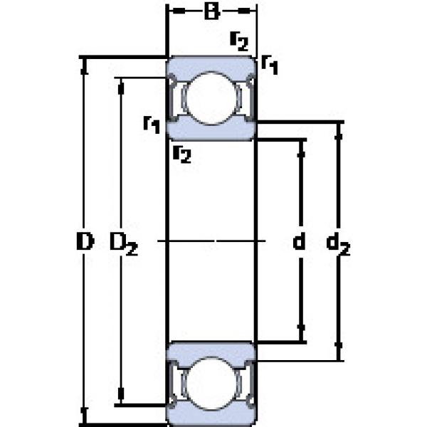 Cuscinetto W 6000-2Z SKF #1 image