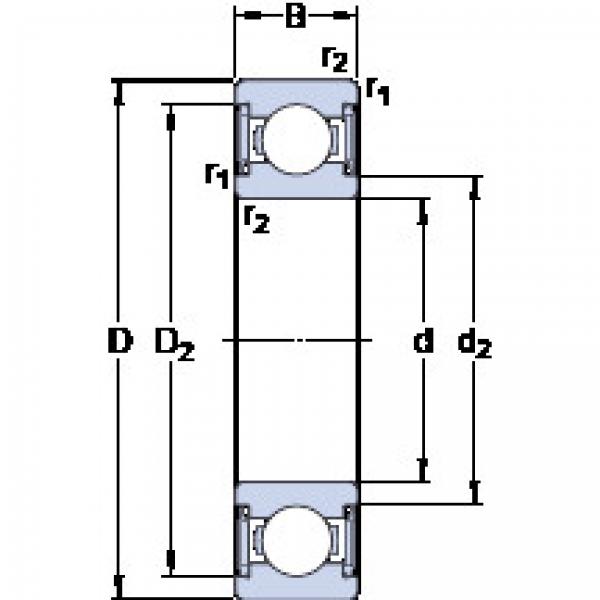 Cuscinetto W 6000-2RS1 SKF #1 image