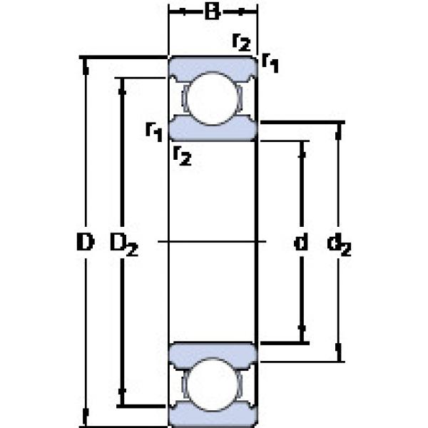 Cuscinetto W 6000 SKF #1 image