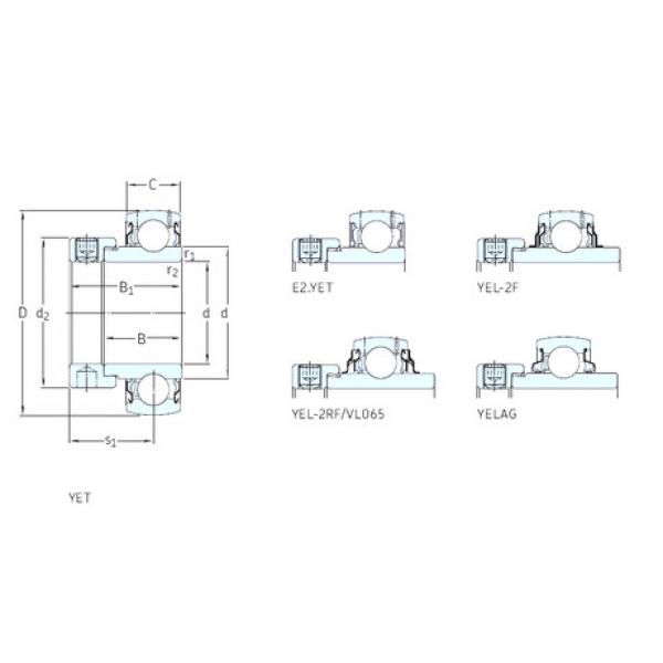 Cuscinetto YEL206-102-2F SKF #1 image