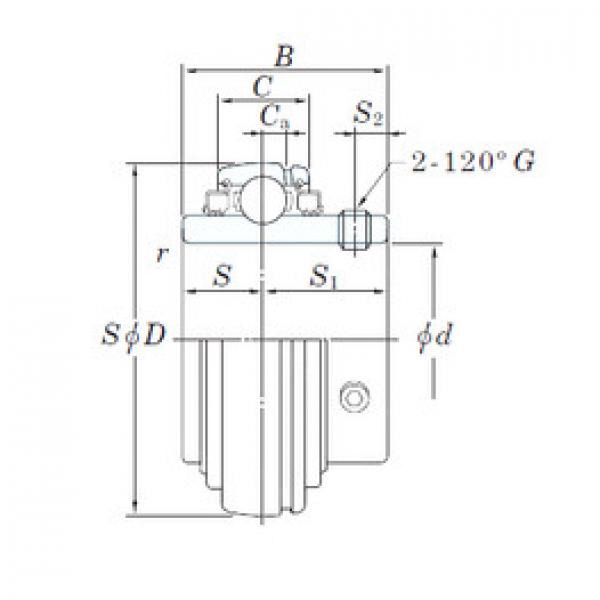 Cuscinetto UC207-20L3 KOYO #1 image