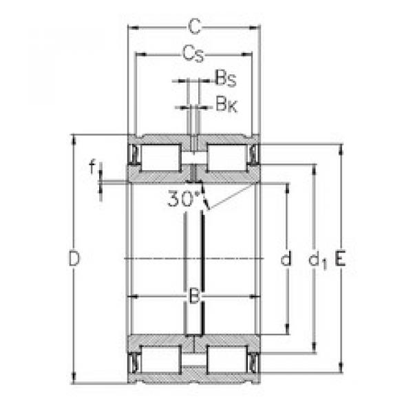 Cuscinetto NNF5007-2LS-V NKE #1 image