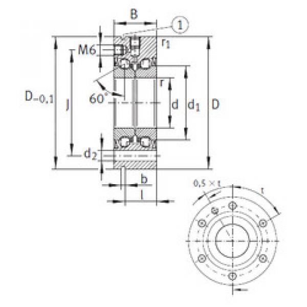 Cuscinetto ZKLF3590-2RS INA #1 image