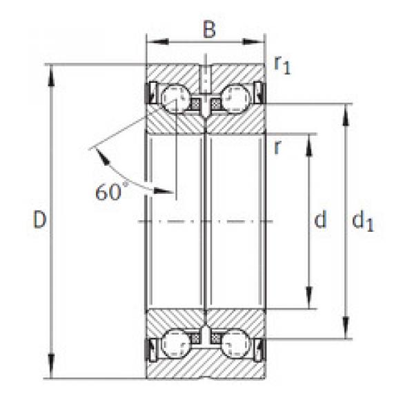 Cuscinetto ZKLN0624-2RS-PE INA #1 image