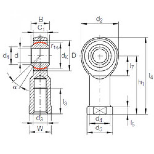 Cuscinetto GIKR 6 PW INA #1 image